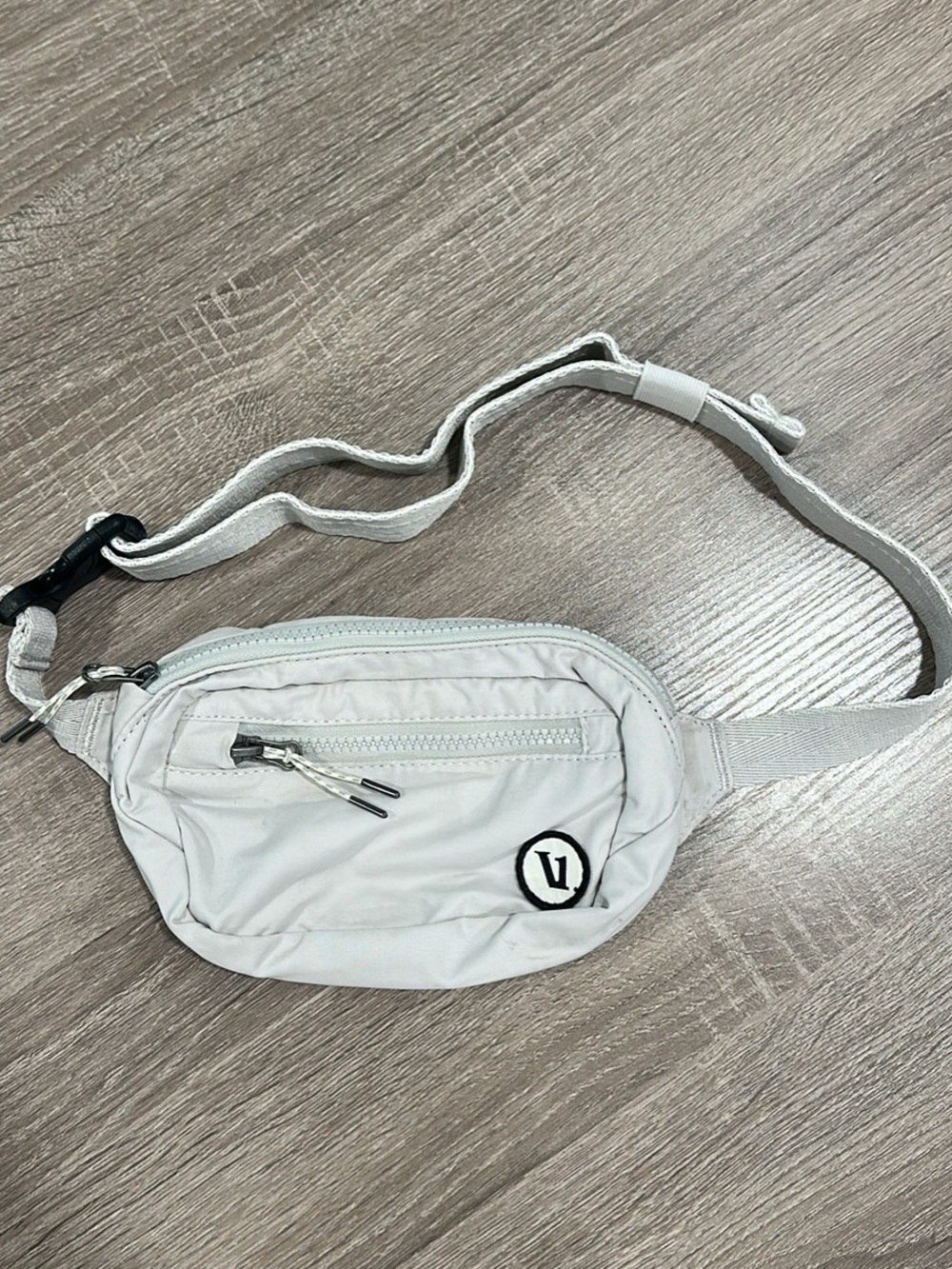 Vuori Light Gray Crossbody Waist Bag